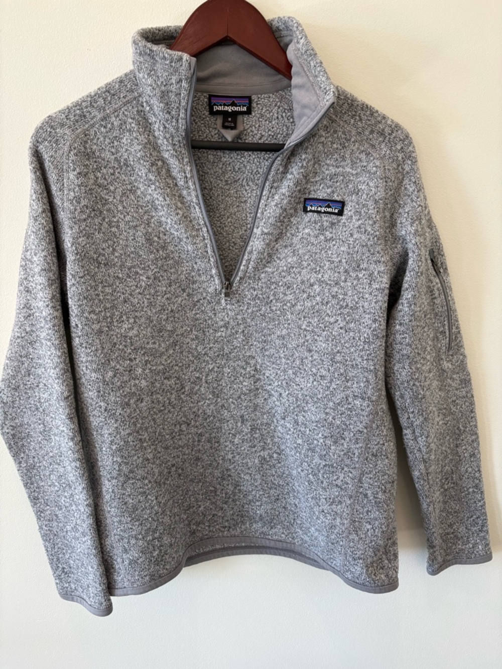 Patagonia Women’s Better Sweater Gray Quarter-Zip, M
